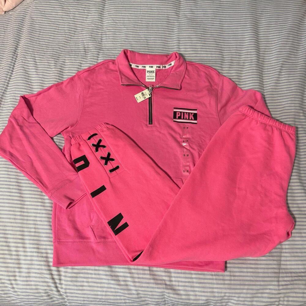 PINK Victoria Secret pullover Sweater and Pants Set
